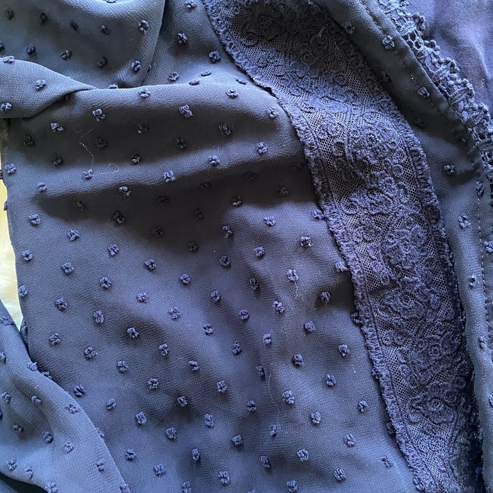 Blue wrap top - Picture 3 of 5